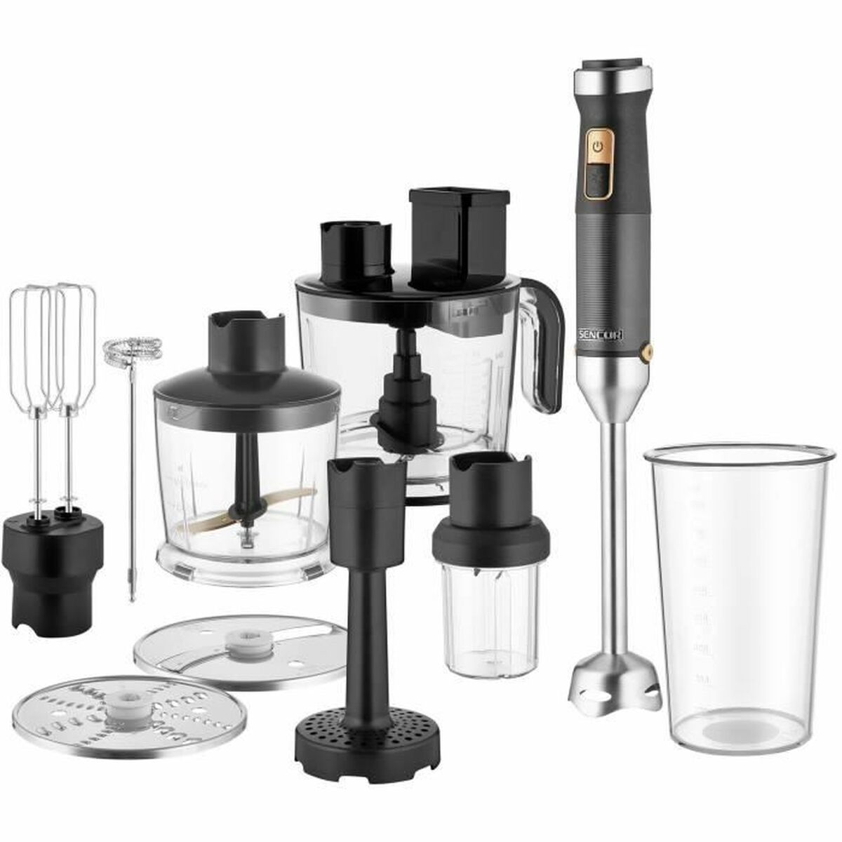 Hand-held Blender Sencor SHB6552BK Black 1500 W Sencor