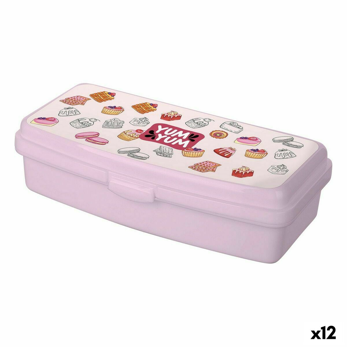 Lunchbox Titiz Multicolour 20,5 x 9,5 x 5,6 cm (12 Units) Titiz