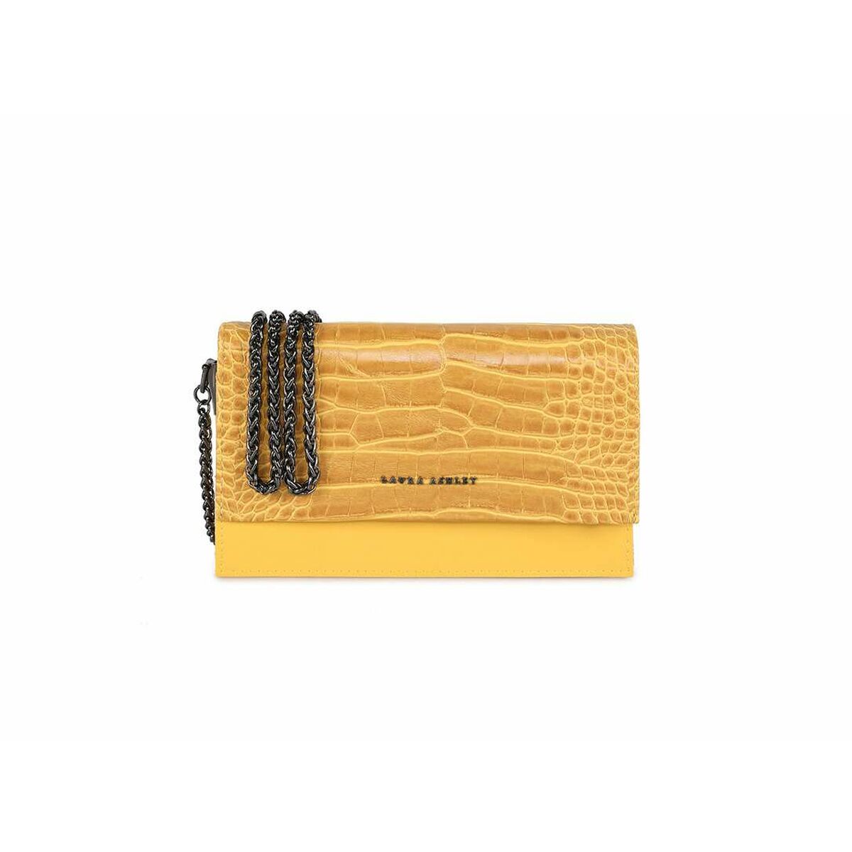 Women's Handbag Laura Ashley DUDLEY-CROCO-YELLOW Yellow 22 x 12 x 5 cm Laura Ashley