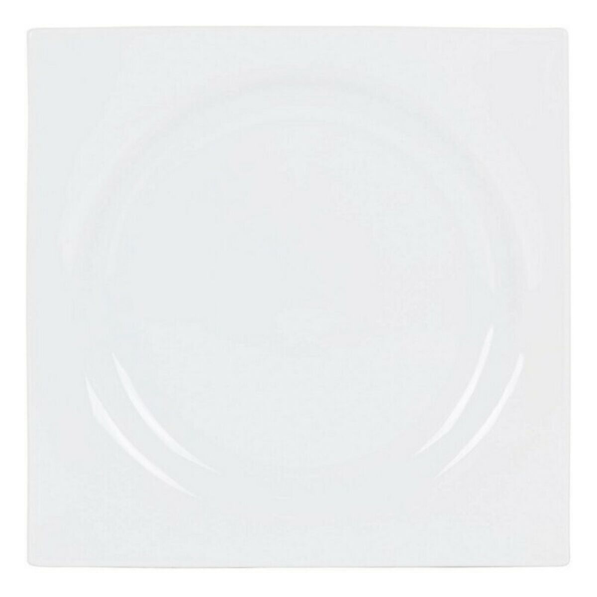 Flat plate Zen Porcelain White (27 x 27 x 3 cm) Inde