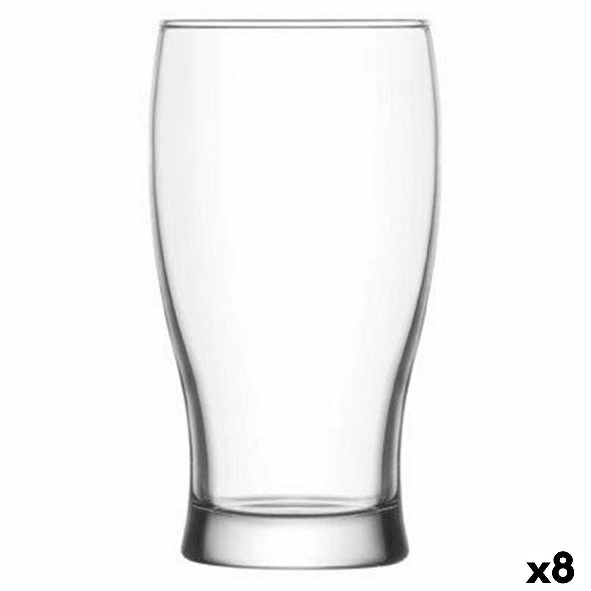 Beer Glass LAV Belek Transparent Crystal 6 Pieces (8 Units) (375 cc) LAV