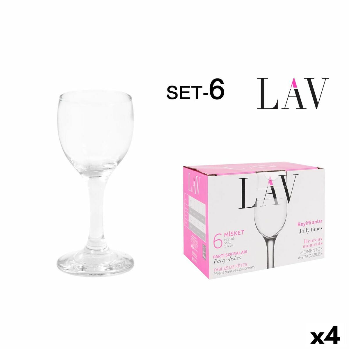 Set of cups LAV Misket (4 Units) LAV