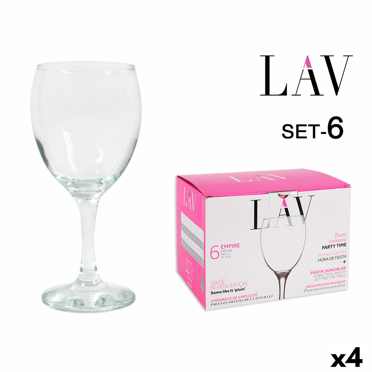 Set of cups LAV Empire (4 Units) LAV