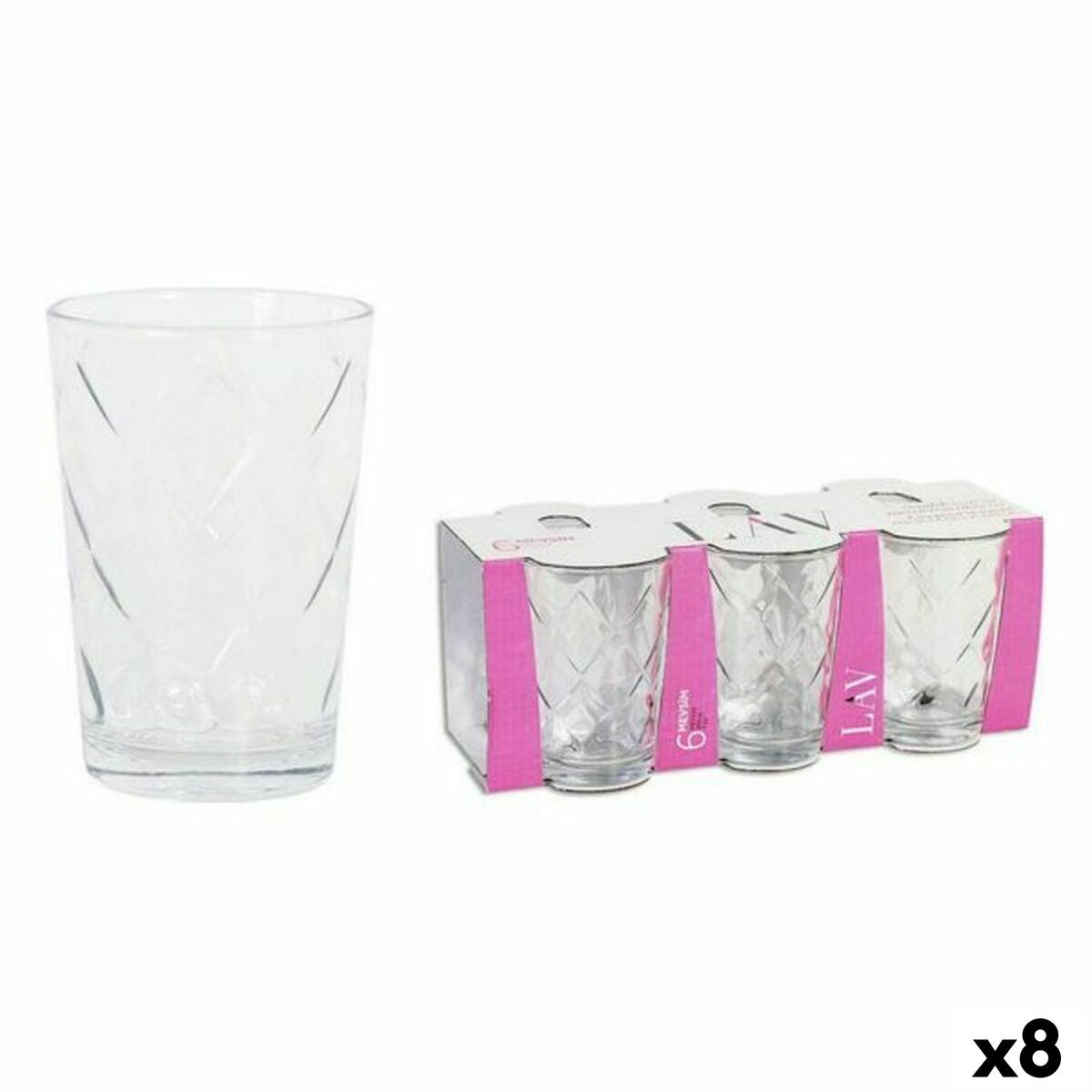 Set of glasses LAV LV-MEV220E 6 Pieces (8 Units) (205 ml) LAV