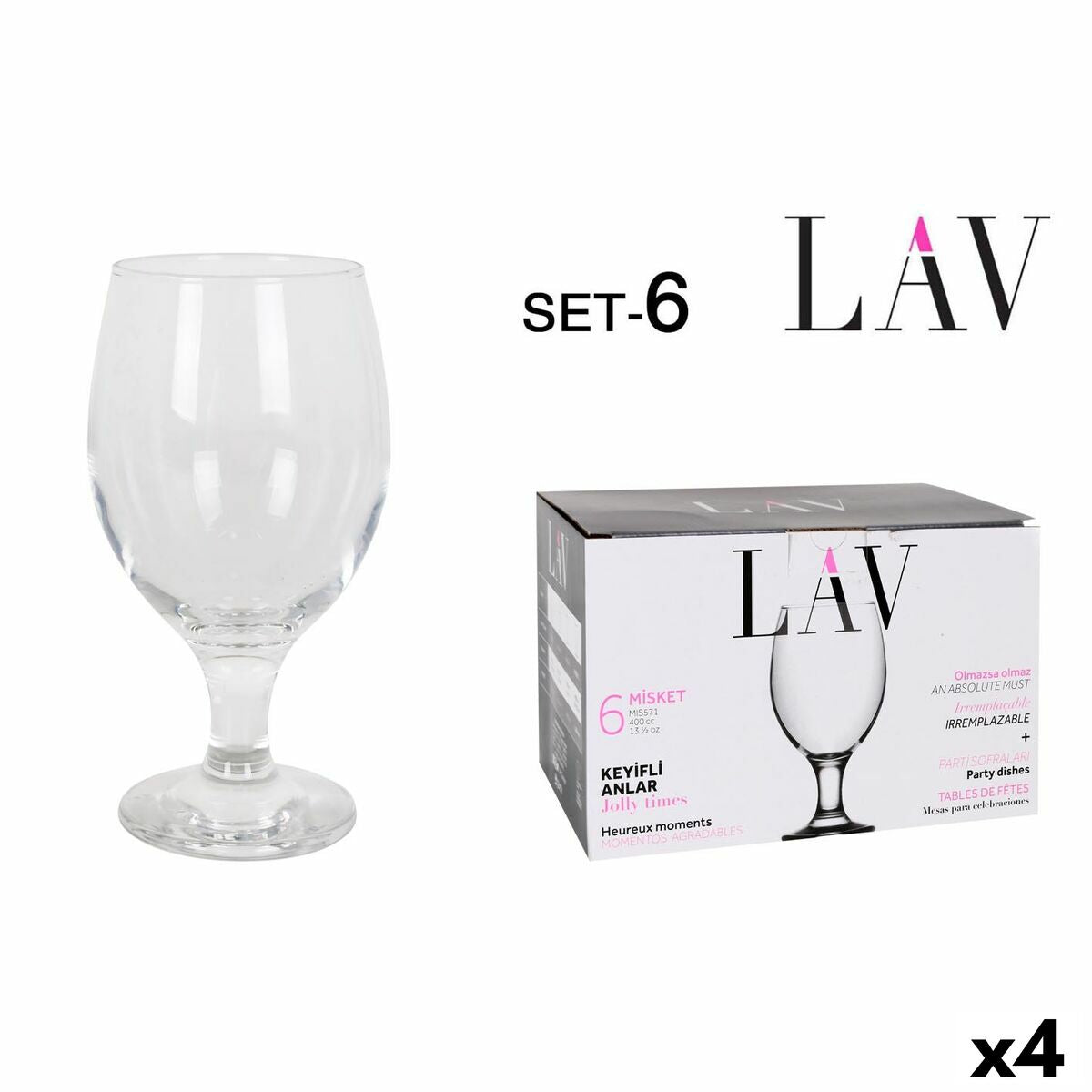 Set of cups LAV Misket (4 Units) LAV