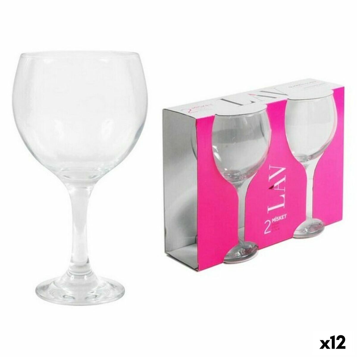 Set of cups LAV Misket 645 ml (12 Units) LAV