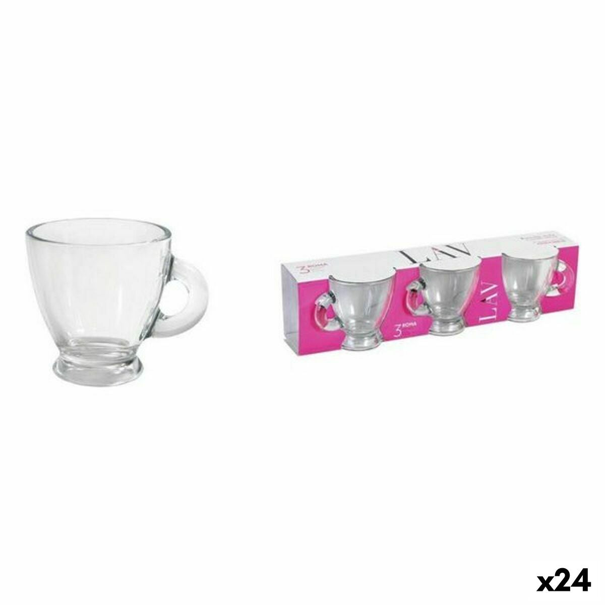 Coffee Set LAV Roma 3 Pieces (24 Units) (95 ml) LAV