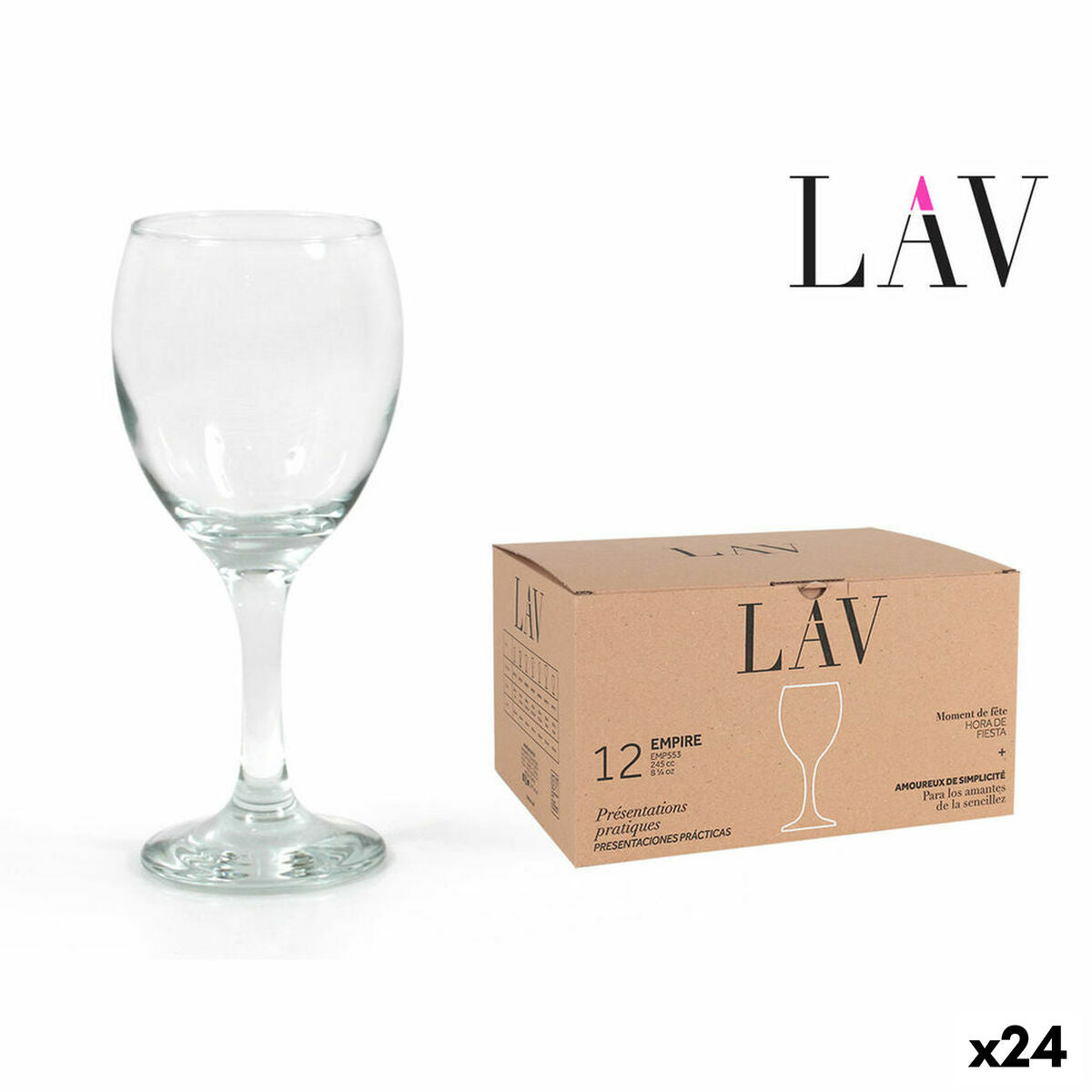 Wine glass LAV Empire 245 ml (24 Units) (245 cc) LAV