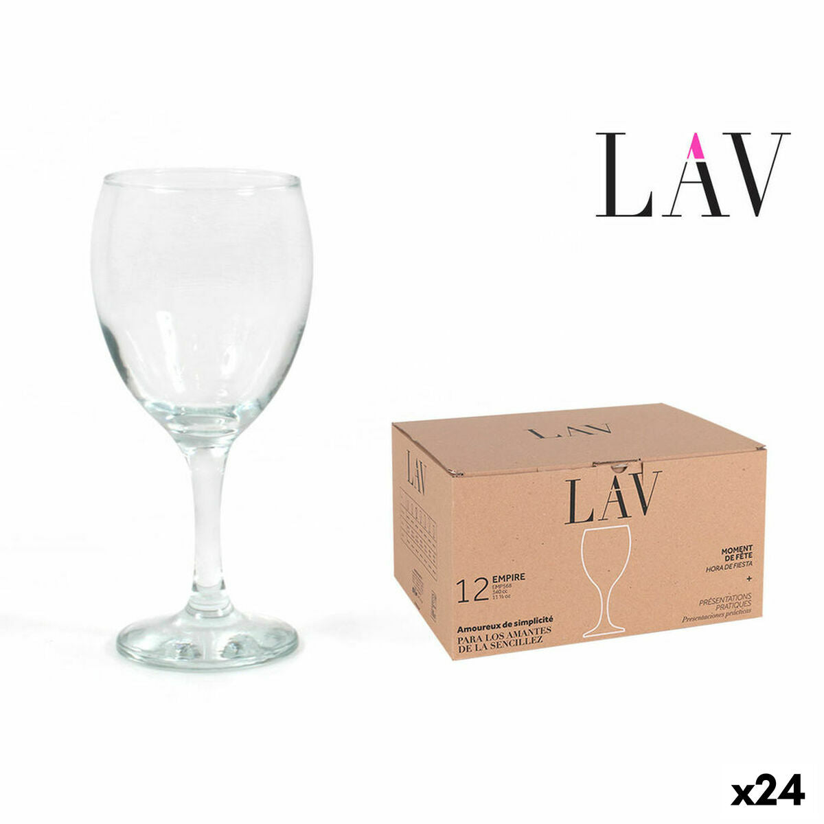 Wineglass LAV Empire (24 Units) (340 cc) LAV