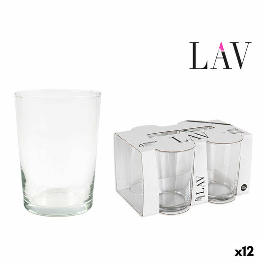 Set of glasses LAV Best offer 4 Pieces (4 Units) (12 Units) (520 ml) LAV