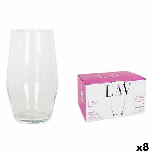 Set of glasses LAV 144954 6 Pieces (8 Units) (495 ml) LAV