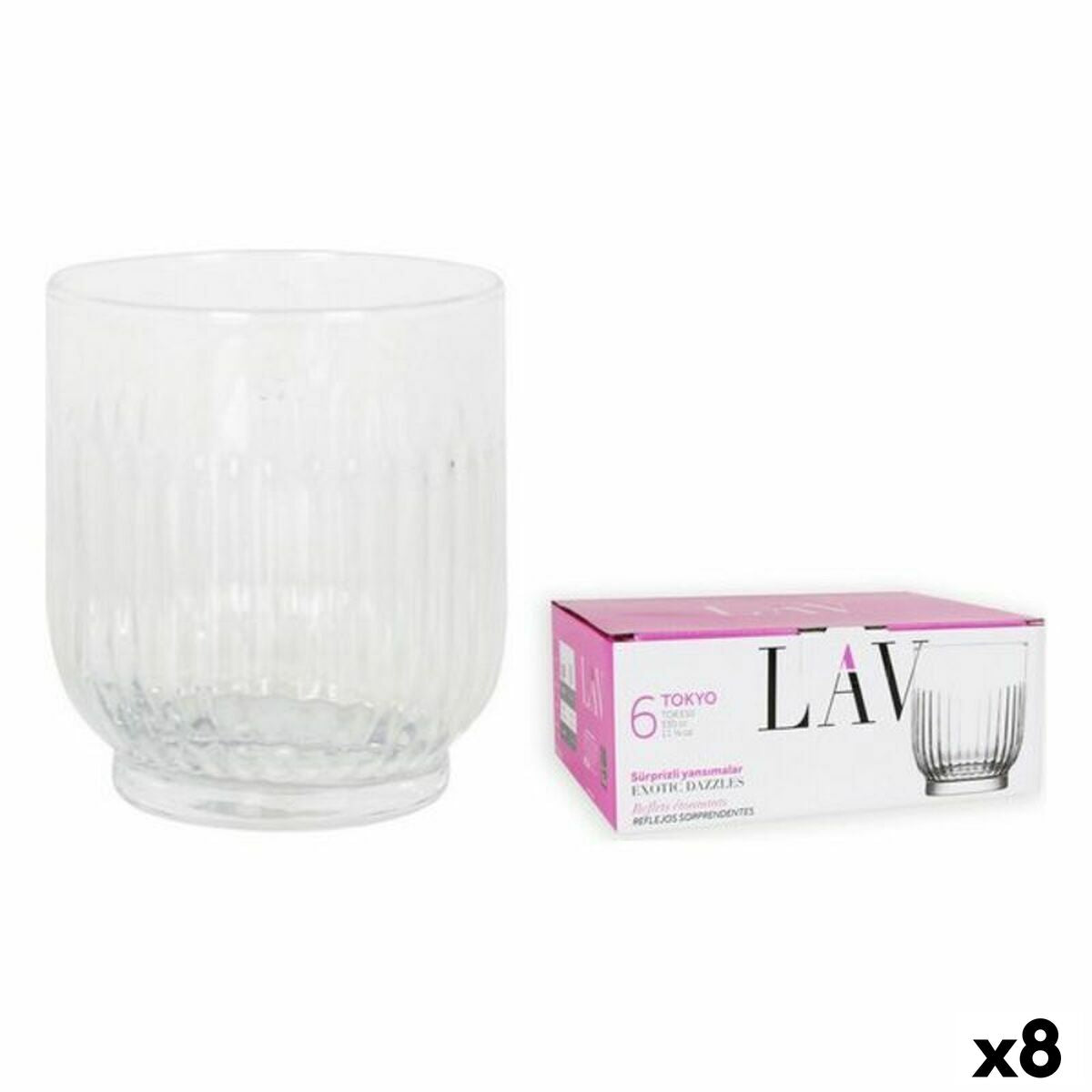 Set of glasses LAV 144877 6 Pieces (8 Units) (330 ml) LAV