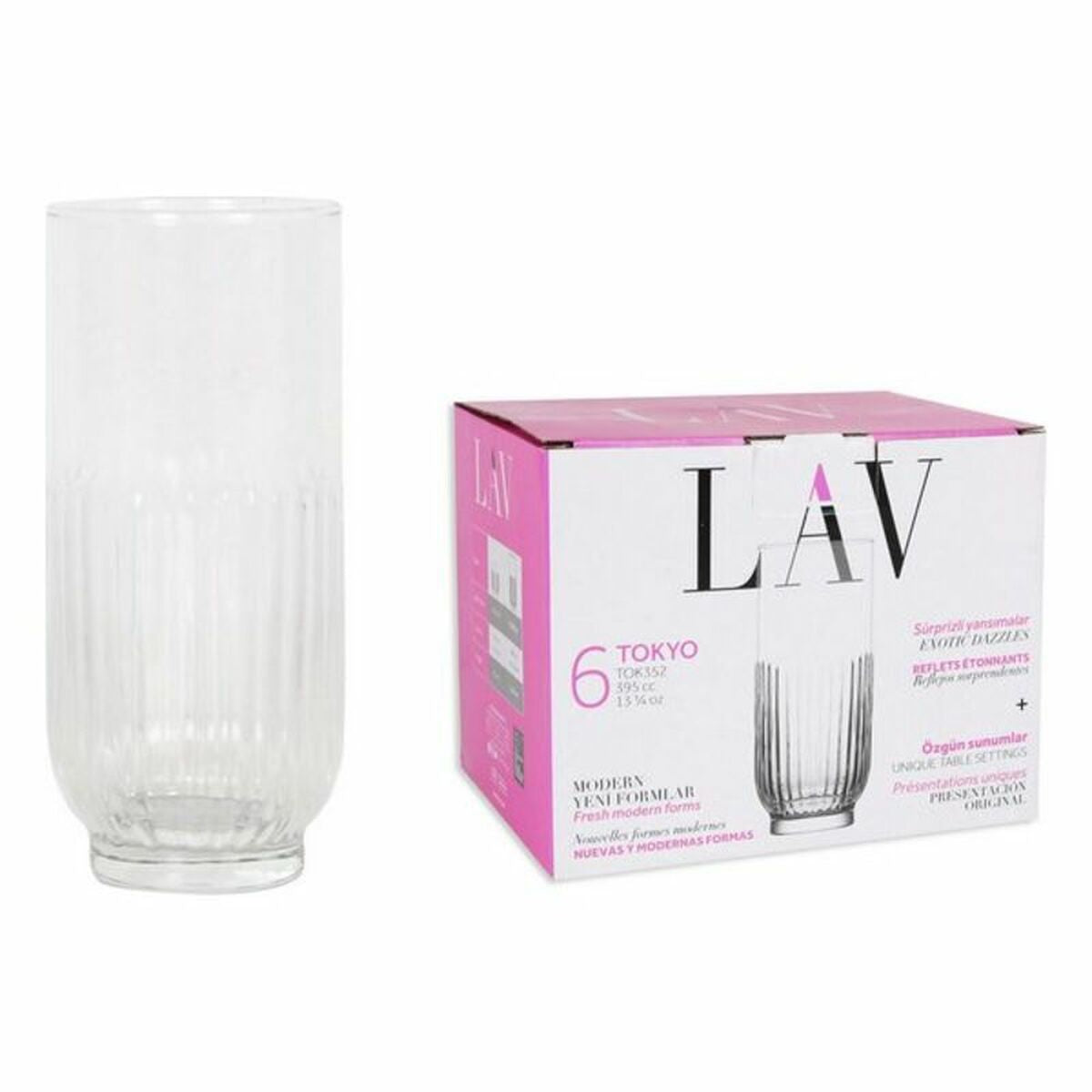 Set of glasses LAV Tokyo (6 uds) (395 ml) LAV