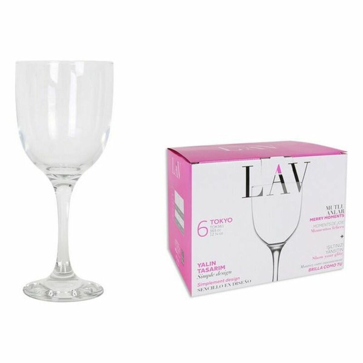 Set of cups LAV Tokyo (6 uds) (365 ml) LAV