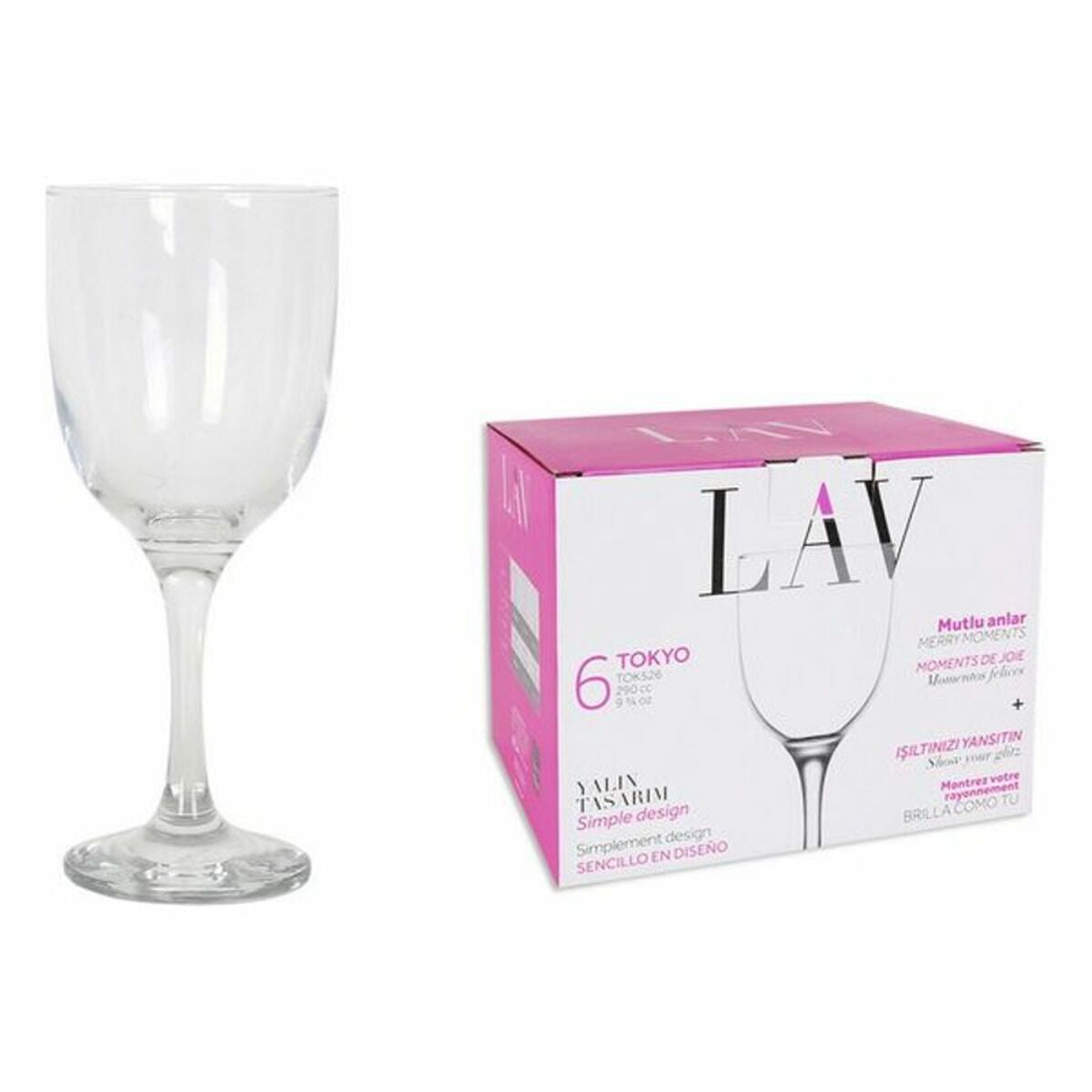 Set of cups LAV Tokyo (6 uds) (290 ml)