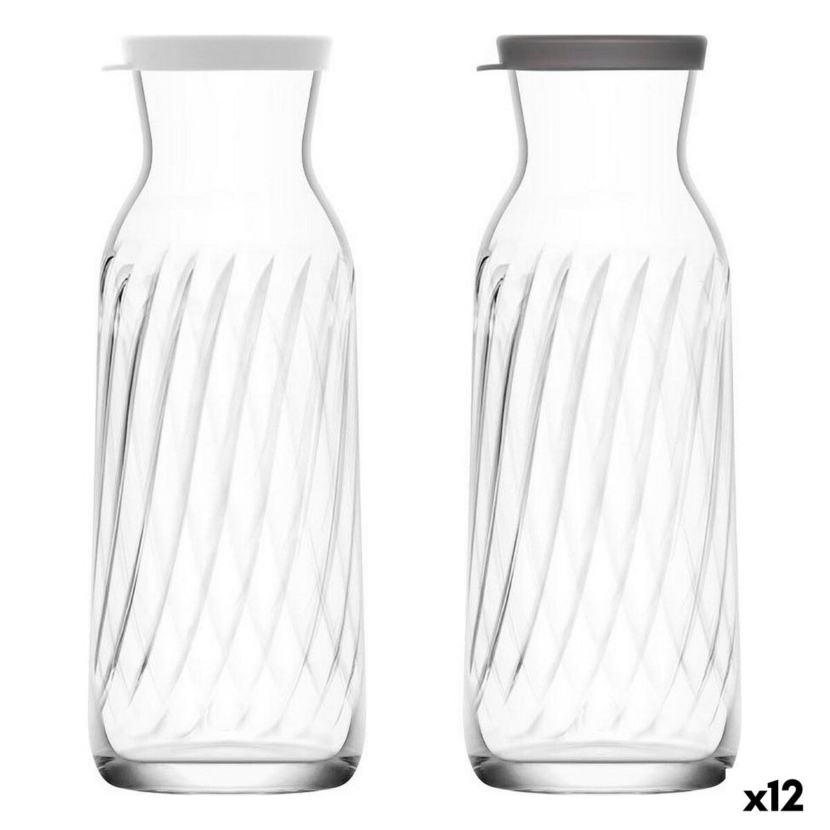 Glass Bottle LAV 1,2 L With lid (12 Units) LAV