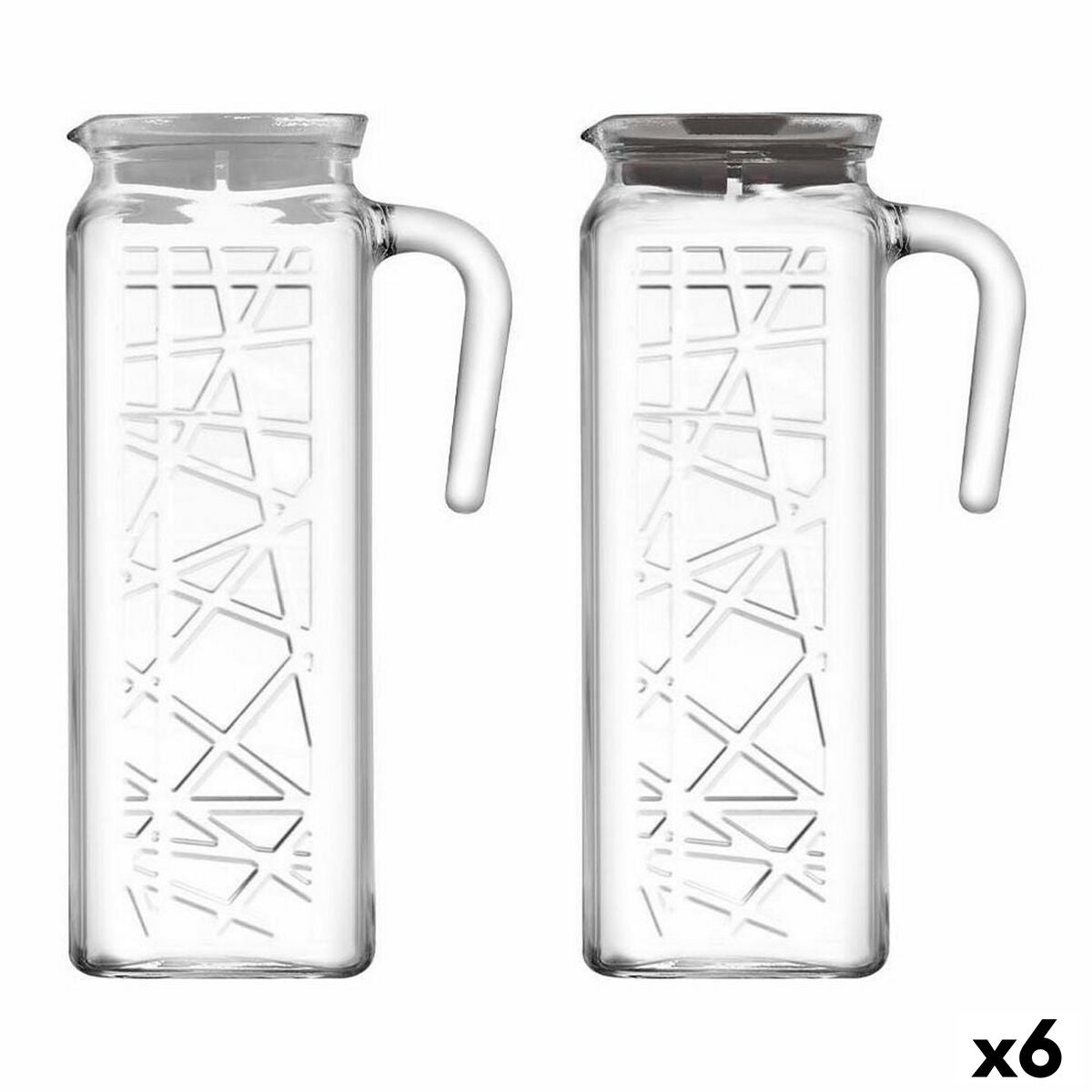 Jug LAV Line Transparent Crystal (6 Units) (1,2 L) LAV