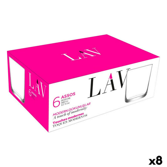 Set of glasses LAV Assos 360 ml 6 Pieces (8 Units) LAV