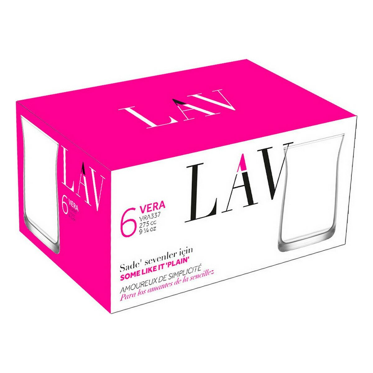 Set of glasses LAV Vera 275 ml 6 Pieces LAV