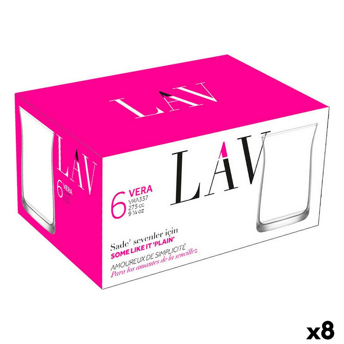 Set of glasses LAV Vera 275 ml 6 Pieces (8 Units) LAV