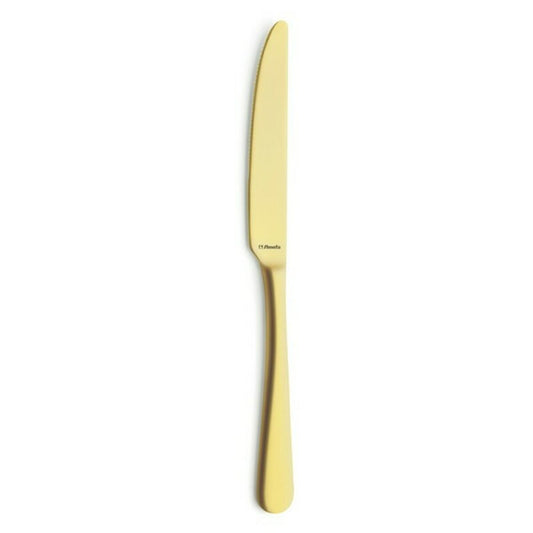 Table knife Amefa Austin Dorado Golden Metal 23,5 cm (12 Units) Amefa