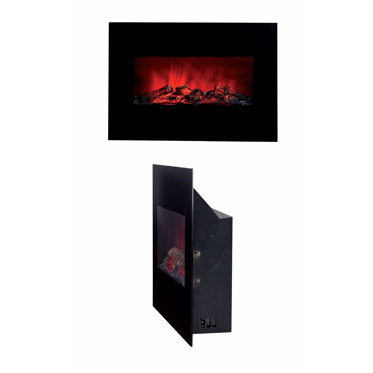 Decorative Electric Chimney Breast Classic Fire Memphis Black 1800 W 66 x 13 x 46 cm Classic Fire