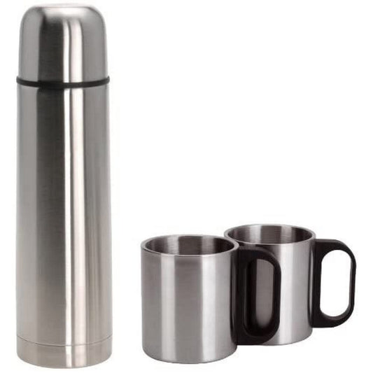 Travel thermos flask Redcliffs Stainless steel 1 L 2 Cups (3 Pieces) Redcliffs