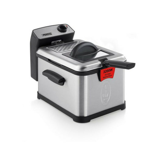 Deep-fat Fryer Princess 01.183001.01.050 3 L 3200W Black Silver 3 L Princess