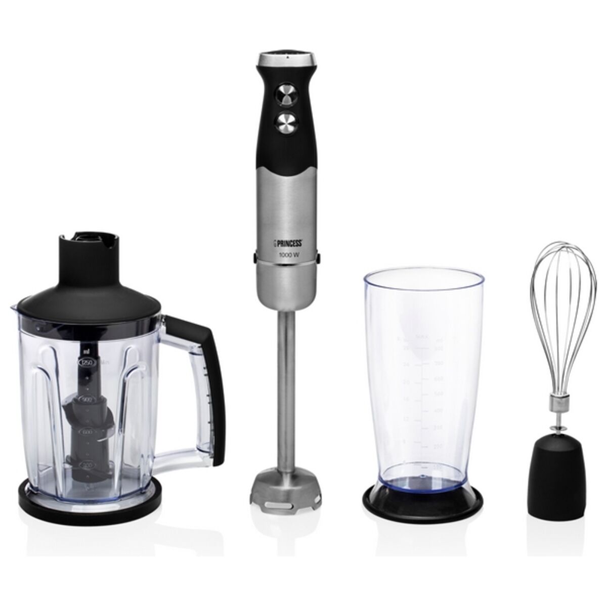 Hand-held Blender Princess 01.221221.01.001 0,8 L 1000W Black 1000 W Princess