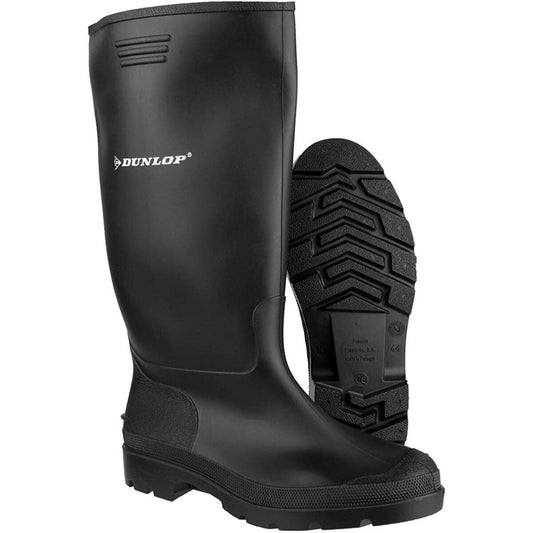 Wellington boots Dunlop Black Polyester PVC Dunlop