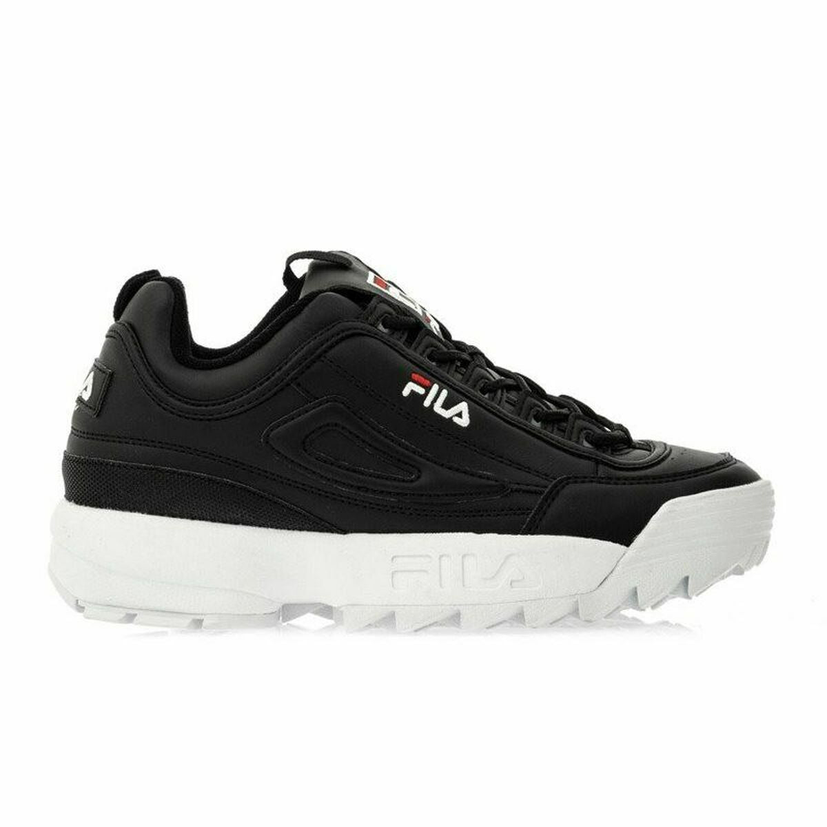 Sports Trainers for Women Fila Sportswear Heritage Disruptor Low Black Fila