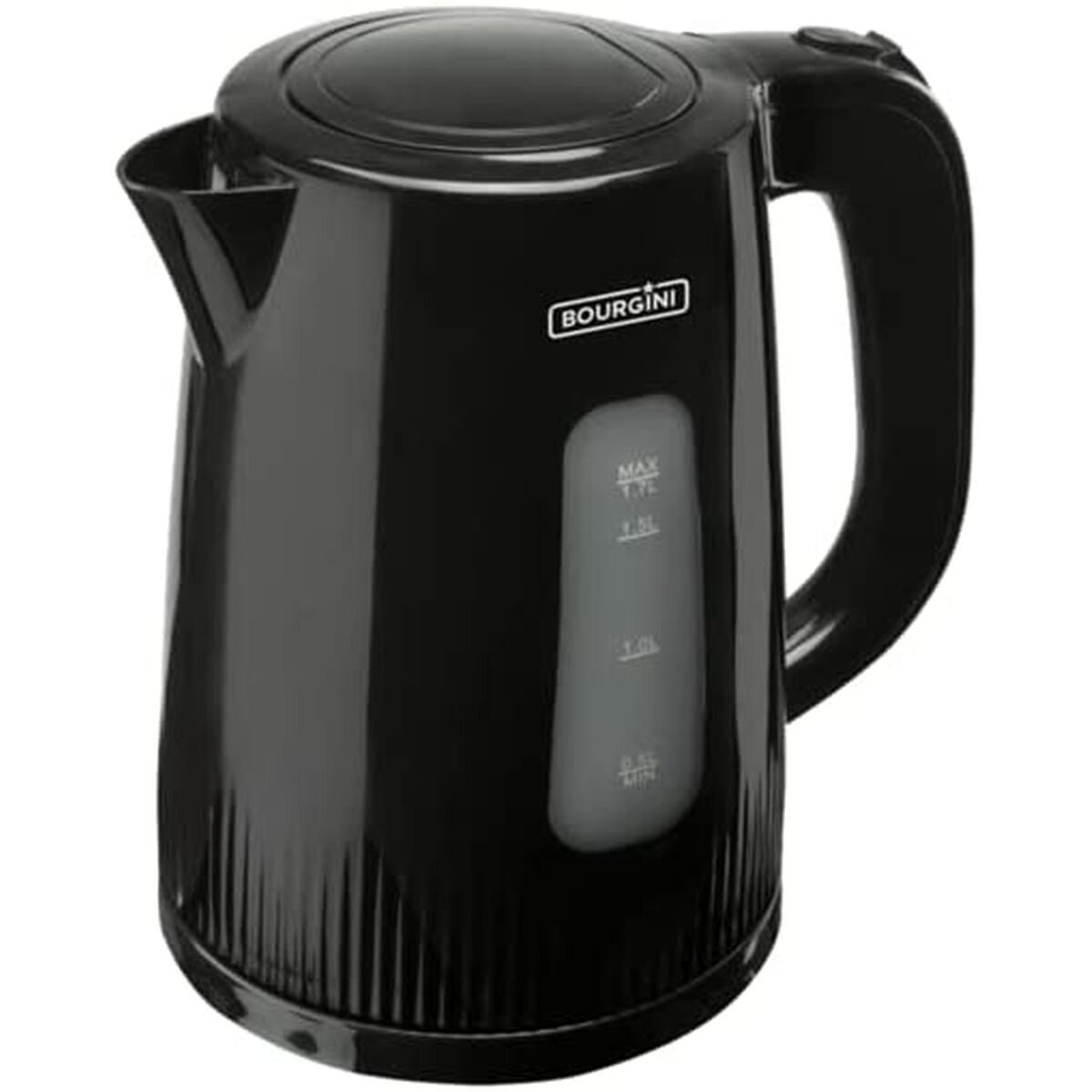 Water Kettle and Electric Teakettle Bourgini 230016 Black 2200 W 1,7 L Bourgini