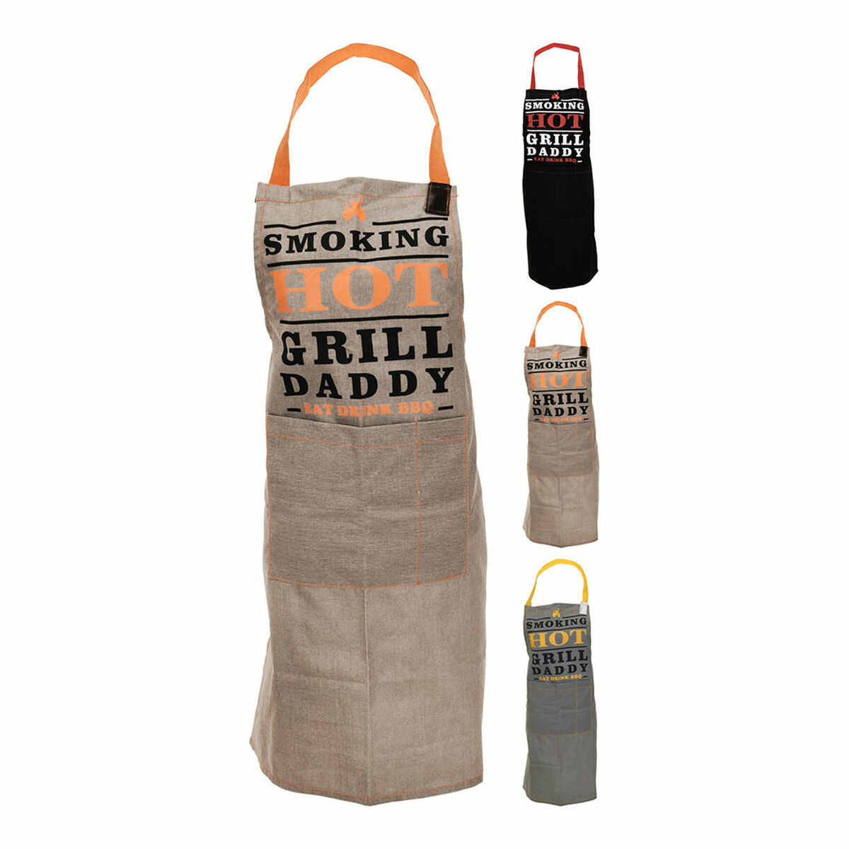 Apron with Pocket Grill Daddy BigBuy Home