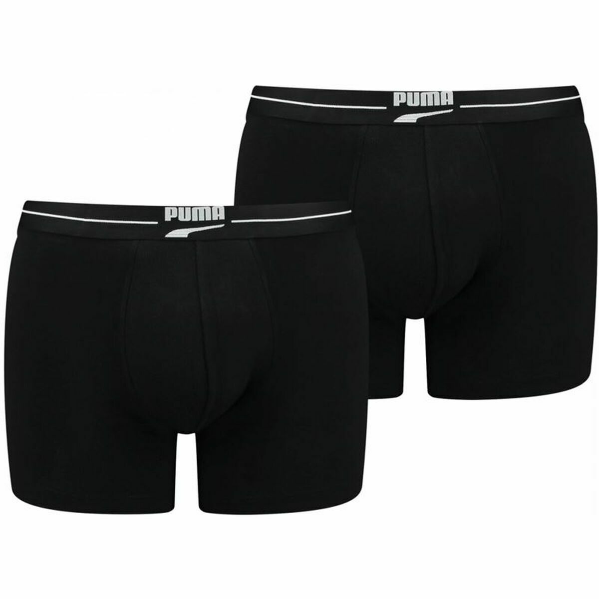 Men's Boxer Shorts Puma Gentle Retro 2 Units Black