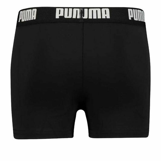 Boys Swim Shorts Puma Swim Logo Black Puma