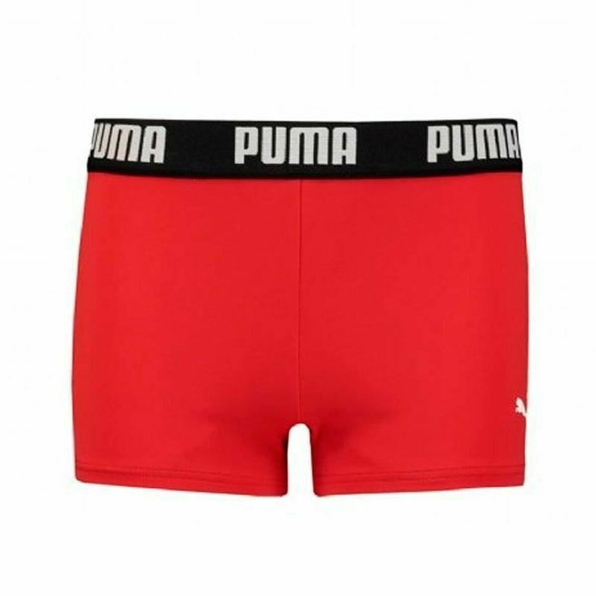 Boys Swim Shorts Puma Swim Logo Red Puma