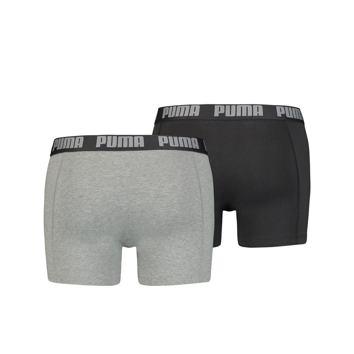 Herren-Boxershorts Puma EVERRYDAY BASIC 701226387 2 Einheiten Schwarz Grau