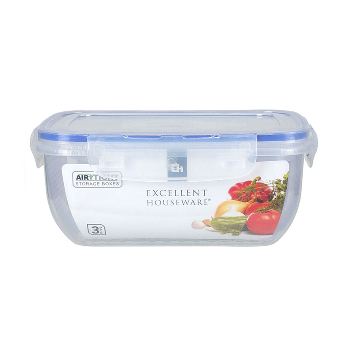 Set of lunch boxes Excellent Houseware 024001010 3 Units Excellent Houseware