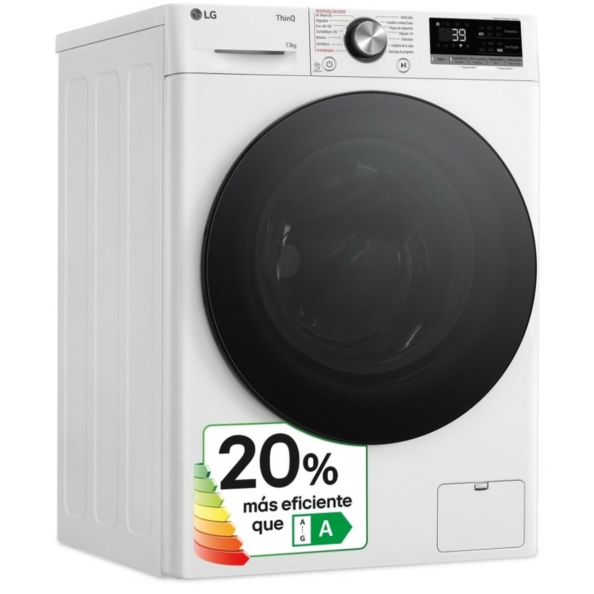 Washing machine LG F4WR7013AGW 60 cm 1400 rpm 13 kg