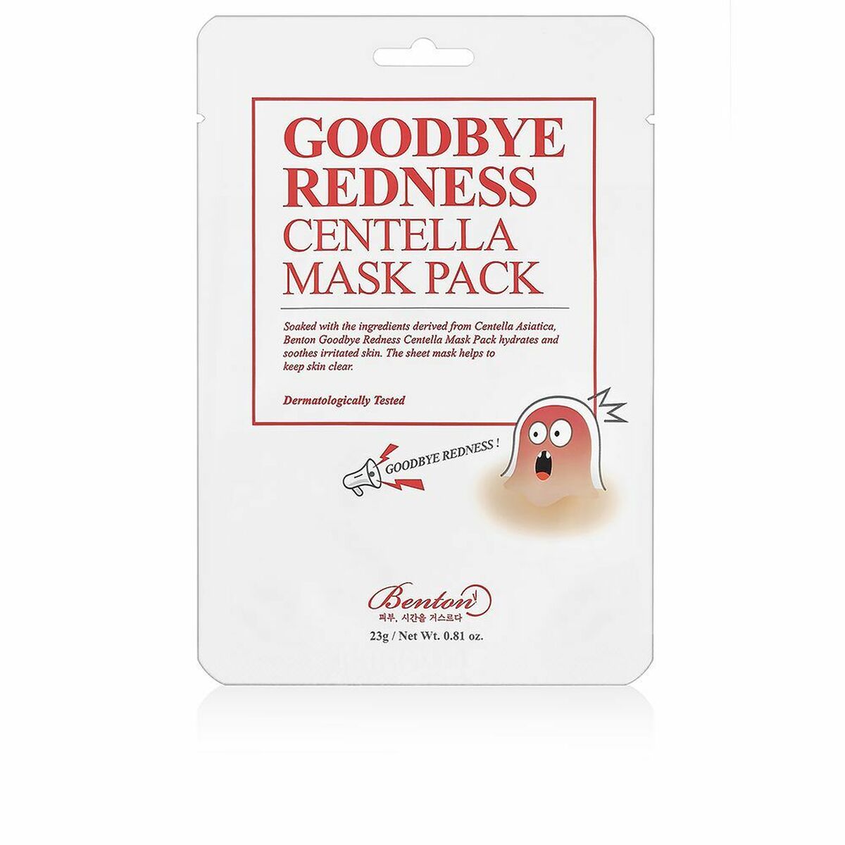 Facial Mask Benton Goodbye Redness Centella Benton