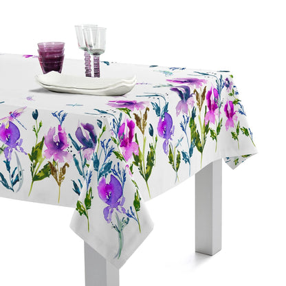 Tablecloth HappyFriday Midnight iris Multicolour 150 x 150 cm HappyFriday