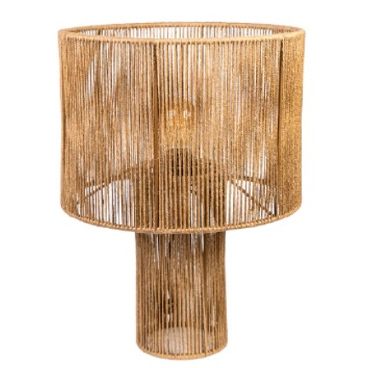 Desk lamp Romimex Natural Jute Iron 30 x 43 x 30 cm Romimex