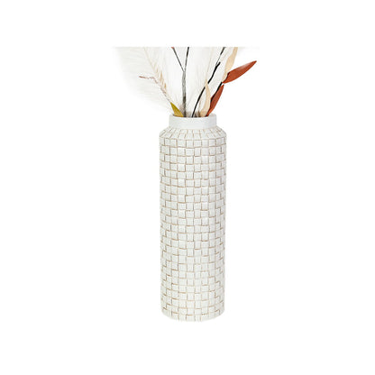 Vase Romimex Beige Resin 14 x 42 x 14 cm Romimex