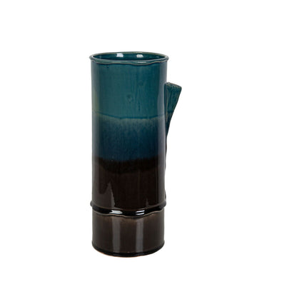 Vase Romimex Blue/Black Ceramic 16 x 34 x 16 cm Romimex