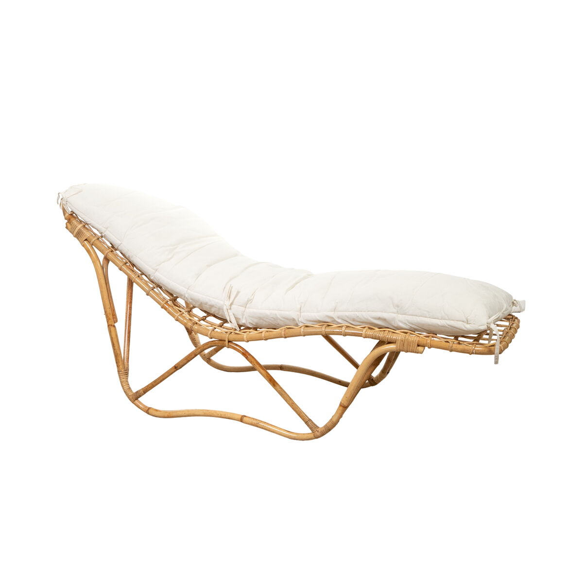 Sun-lounger Romimex Natural 170 x 70 x 65 cm Romimex