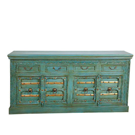 Sideboard Romimex Green Mango wood 180 x 90 x 40 cm Romimex