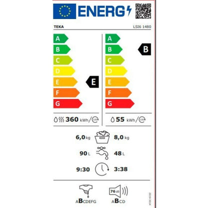 Washer - Dryer Teka LSI61480 8kg / 6kg 1400 rpm Teka