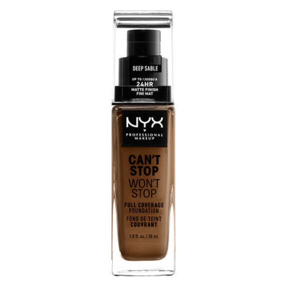 Creme-Make-up-Basis NYX Can't Stop Won't Stop Deep Sable (30 ml)