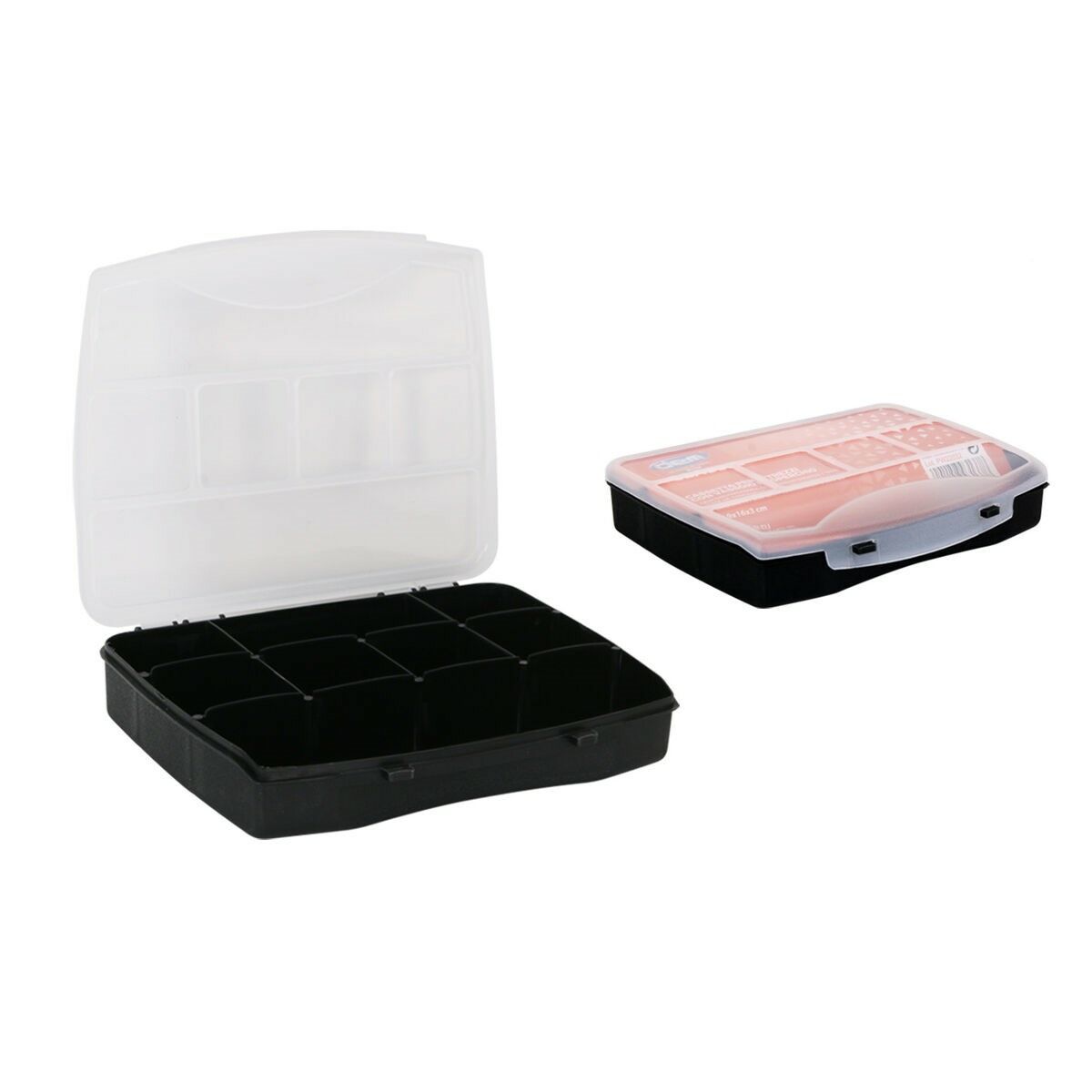 Box with compartments Dem Classic Plastic 19 x 16 x 3 cm Dem