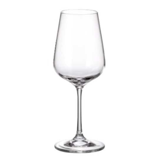 Set of cups Bohemia Crystal Sira White 360 ml 6 Pieces (6 Units) Bohemia Crystal